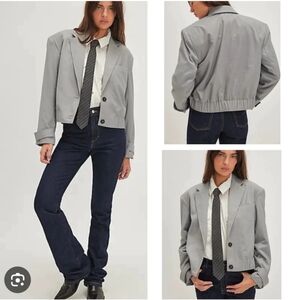 Free People Agnes Solid Jacket Blazer NWT